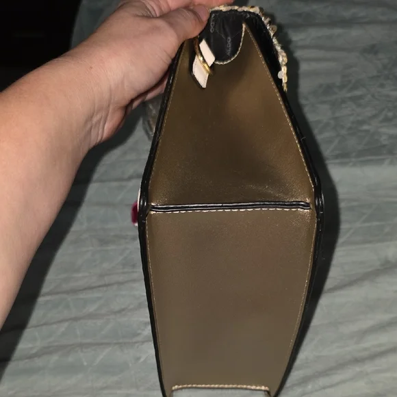 Aldo Pink and Gold Sequined Satchel / Crossbody - Picture 9 of 16